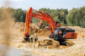 Hitachi Construction Machinery Europe (HCME) NV announces factory-fitted Leica Geosystems solutions for Zaxis-7 excavators <br> Image source: Hitachi Construction Machinery (Europe) NV
