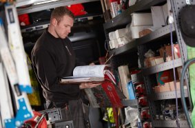 Hiab Service Technician at Work