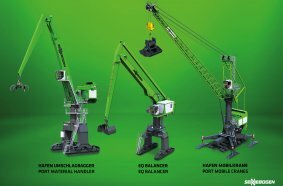 SENNEBOGEN offers customer-specific port machinery, whether it’s traditional port cranes, mobile material handlers or energy-saving balancers.