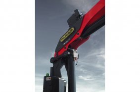 The new loader crane series featuring the PK 250 TEC at the IAA.