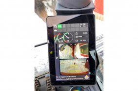 Hitachi excavator - camera