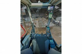 The latest maXcab - unobstructed view from the standard armored glass windscreen.