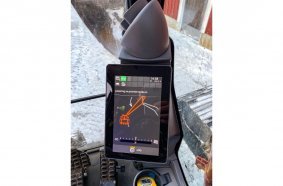 Hitachi excavator - camera