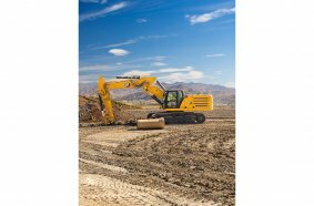 Cat® 340 Excavator with Variable Angle Boom (VAB) option.