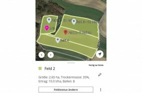 Bale overview in the field, makes it even easier to plan your work!