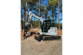 Cat 305 Mini Excavator in Centennial Grey.