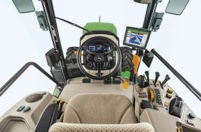 John Deere 5ML in cab