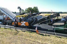 Fast and sustainable asphalt paving