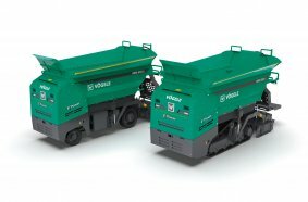 The battery-electric Mini Class pavers from Vögele: The MINI 500e and MINI 502e pavers will be available with a choice of two different battery options from June 2025.