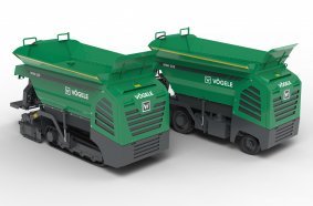 The new Vögele mini road pavers are available as wheeled or tracked pavers with electric or diesel engine drive systems.