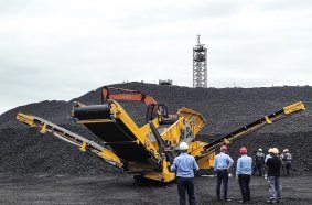 The start-up of the Keestrack K5e received a lot of attention.