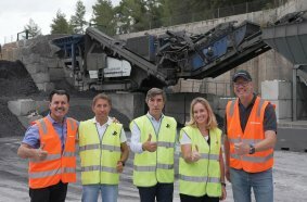 Processing of highly-abrasive slag in Barcelona