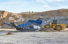 The MSS 502(i) EVO impresses with a feed capacity of up to 350 t/h in natural stone and recycling.