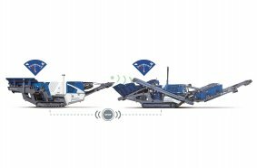 Crushing plants can now also be safely connected per radio thanks to the Kleemann 