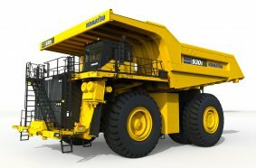 Komatsu’s 930E mining truck that will be powered by HYDROTEC fuel cells.