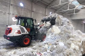New Bobcat L85 Wheel Loader for Optimal Paper Recycling
