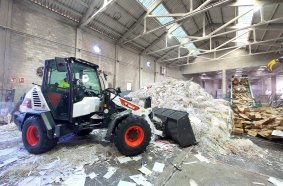 New Bobcat L85 Wheel Loader for Optimal Paper Recycling