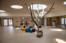 Special day care centre concept promotes health, mindfulness and closeness to nature