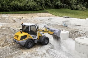 The Liebherr L 504 compact loader is the latest model in Liebherr’s wheel loader range.<br> Image source: Liebherr-International Deutschland GmbH
