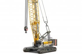 The new Liebherr crawler crane type LR 1130.1 is available as electro-hydraulic and conventional version. 
