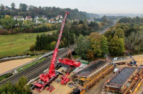 Riga Mainz used a Liebherr LTM 1230-5.1 for the assembly of the LR 1750/2.