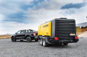 The M255 is Kaeser's largest oil-injected portable compressor for the European and North American markets.
