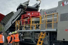  A guided plant tour and walkaround gave guests the opportunity to see finished MAGNA products