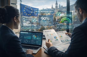 Despite reduced regulatory pressure, EU firms continue voluntary ESG reporting to manage risk and meet investor expectations.