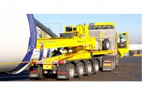 The Jeepdolly of the MWT-XL is equipped with electronic air suspension with starting aid for more grip when starting from a standstill. <br> Image source: Nooteboom Trailers