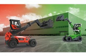 Now also in red: At LogiMAT in Stuttgart, SENNEBOGEN telehandlers will be presented to the public for the first time in the well-known LINDE colours under the names YH40 and YH60.