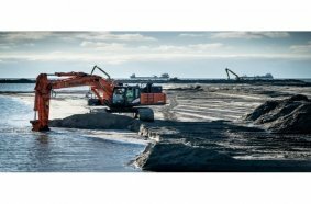 Bau des Arbeitshafens