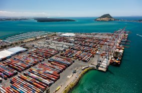 Port of Tauranga in New Zealand