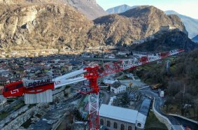 Potain MDT 269 supports major hydropower plant upgrade in northern Italy 