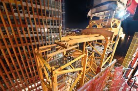 Potain MR 295 luffing jib cranes climb to new heights on high rise project in southern France