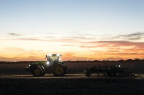 John Deere Reveals Fully Autonomous Tractor at CES® 2022 <br> Image source: Deere & Company