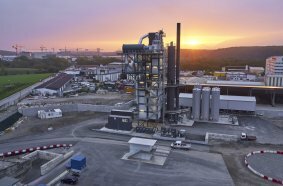 Asphalt production has begun at Switzerland’s first Recycling Priority Plant (RPP) with Benninghoven hot gas generator technology.