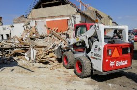 Tornadoes or Flash Floods - Bobcat Loaders Aid Firefighters