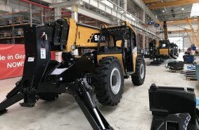 The new production line for the SANY STH1056A telescopic loader in Bedburg near Cologne