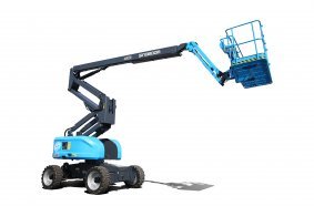 Sinoboom’s latest electric AB18EJ articulated boom lift is supplied with Discover batteries as standard.