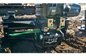 Steelwrist X07 Tiltrotator And Pallet Fork With SQ40 Interface