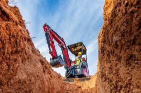 Yanmar Celebrates 30 Years of Zero Tail Swing ViO Excavators Working Safely in Tight Locations
