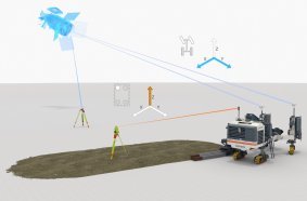 The Wirtgen AutoPilot 2.0 for non-stringline paving increases process efficiency and safety.