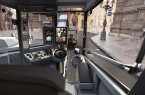 The cabin protects the operator against environmental influences and provides a workplace designed and constructed according to the latest ergonomic principles.