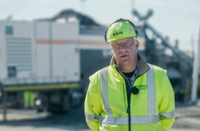 Cold in-plant recycling – short paths on a motorway rehabilitation project in Denmark