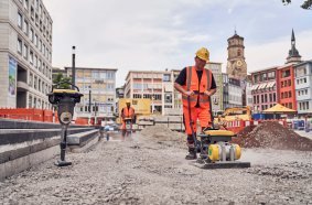 Wacker Neuson zero emission in Stuttgart city center <br> Image source: Wacker Neuson SE 