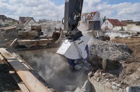 KEMROC cutter wheels with powerful motors and narrow cutter wheels play a central role in environmentally friendly demolition.