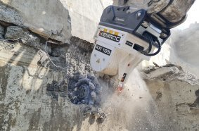 Drum cutter attachments are precise, low-noise and low-vibration. This meets the requirements of a low-emission approach.