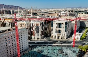 A WOLFF 7532 Cross (left) and a WOLFF 6031 Clear are helping to construct a new hotel project in the pilgrimage city of Medina, Saudi Arabia.