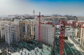 The Prophet’s Mosque in Medina attracts millions of Muslim visitors every year, driving the city’s continued expansion of its hotel and accommodation capacity.