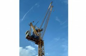 World’s first Potain MR 229 luffing jib tower crane erected in London, UK